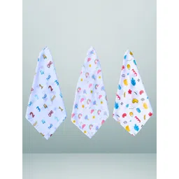 BAESD Kids Pack Of 3 Printed Baby Wash Cloths-picture-28