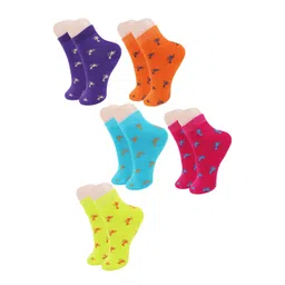 BAESD Kids Pack Of 5 Patterned Ankle-Length Socks-picture-44
