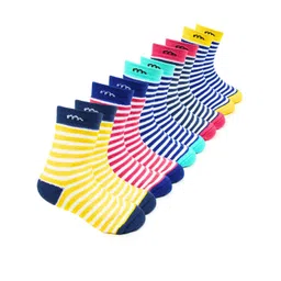 BAESD Kids Pack Of 5 Striped Patterned Cotton Ankle -Length Socks-picture-35