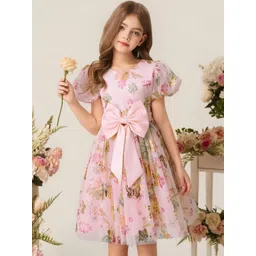 BAESD Kids Printed Flared Dress-picture-22