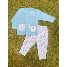 BAESD Kids Printed Pure Cotton Shirt With Pyjamas-picture-39