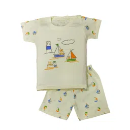 BAESD Kids Printed Pure Cotton T-shirt With Pyjamas-picture-32