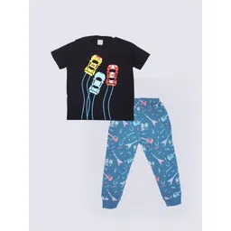 BAESD Kids Printed Round Neck Pure Cotton T-Shirt With Jogger-picture-19