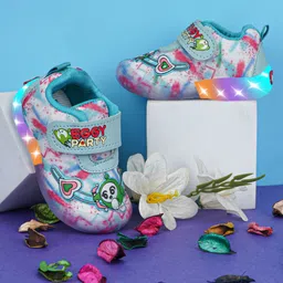 BAESD Kids Printed Round Toe Lightweight LED Sneakers-picture-27