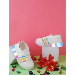 BAESD Kids Round Toe Comfort Insole LED Lightweight Mesh Sneakers-image-9