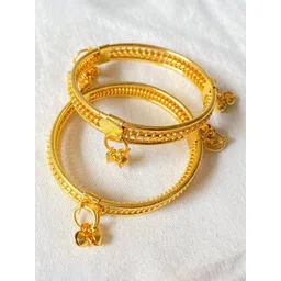 BAESD Kids Set Of 6 Gold Plated Bangles-picture-23