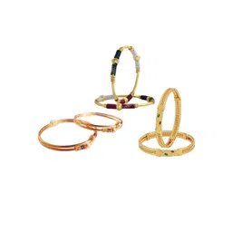 BAESD Kids Set Of 6 Gold-Plated Bangles-picture-30