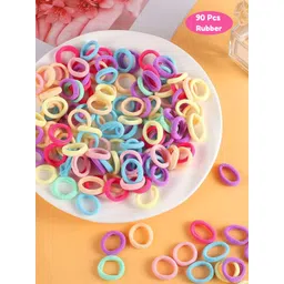 BAESD Kids Set Of 90 Pastel Mini Ponytail Holders-picture-11