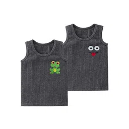 BAESD Kids Unisex Pack Of 2 Printed Cotton Thermal Tops-picture-32