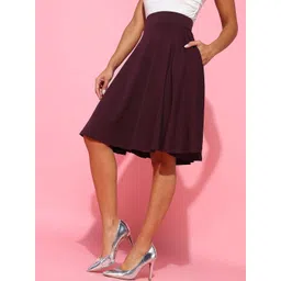 BAESD Knee Length Flared Skirt-picture-39