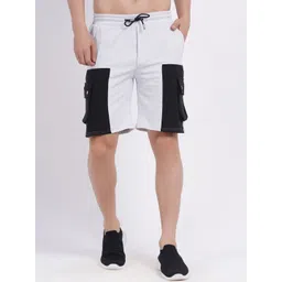 BAESD Men Colourblocked Cotton Cargo Shorts Technology-picture-41