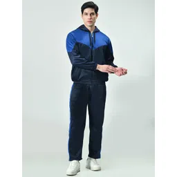 BAESD Men Colourblocked Hooded Tracksuit-image-39