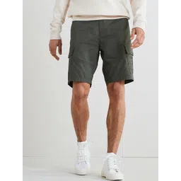 BAESD Men Mid-Rise Loose Fit Cotton Cargo Shorts-picture-37