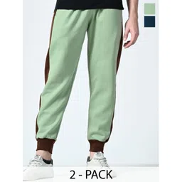 BAESD Men Pack Of 2 Colourblocked Relaxed-Fit Jogger Trackpant-picture-32