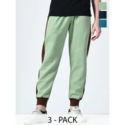 BAESD Men Pack Of 2 Colourblocked Relaxed-Fit Joggers-picture-26