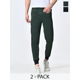 BAESD Men Pack Of 2 Cotton Mid-Rise Joggers-picture-27