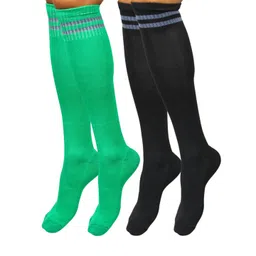 BAESD Men Pack Of 2 Striped-Detail Knee-Length Football Socks-picture-32