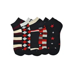 BAESD Men Pack of 5 Patterned Ankle-Length Socks-picture-13