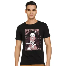 BAESD Men Printed Drop-Shoulder Sleeves Raw Edge T-shirt-picture-23