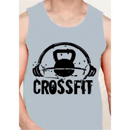 BAESD Men Printed Round Neck Gym Vest image 2