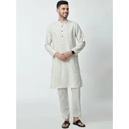BAESD Men Printed Thread Work Kurta-picture-31