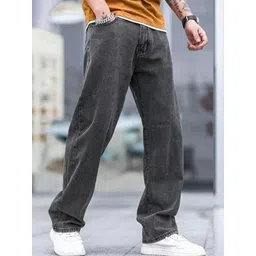 BAESD Men Relaxed Fit High-Rise Light Fade Stretchable Jeans-picture-21