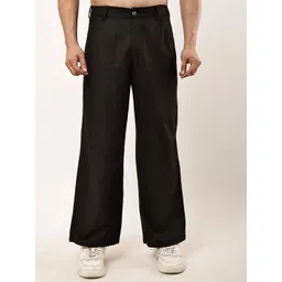 BAESD Men Relaxed Fit Mid-Rise Pleated Regular Trousers-picture-28