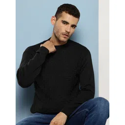 BAESD Men Solid self design Long Sleeves Woollen Pullover Sweater-picture-41