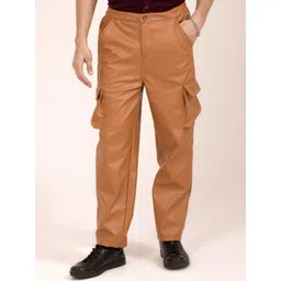 BAESD Men Solid Smart Cargos Trousers-picture-27