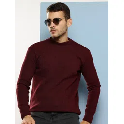 BAESD Men Solid Wool Pullover Sweater-picture-35