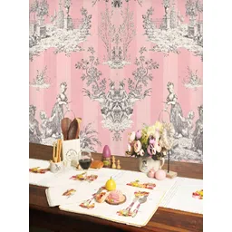 BAESD Off White & Yellow Printed Rectangle Table Placemats-picture-39