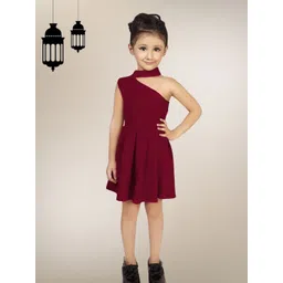 BAESD One Shoulder Applique A-Line Dress-picture-16