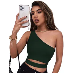 BAESD One Shoulder Opaque Casual Crop Top-picture-37