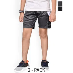 BAESD Pack Of 2 Boys Mid-Rise Regular Fit Shorts-picture-21