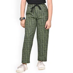 BAESD Pack of 2 Girls Checked Mid-Rise Dry-Fit Track Pants image 2