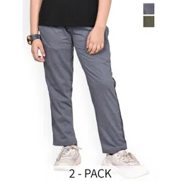 BAESD Pack Of 2 Girls Cotton Track Pants-picture-41