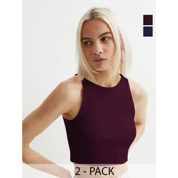 BAESD Pack Of 2 Ribbed Crop Top-picture-39