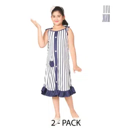 BAESD Pack Of 2 Striped A-Line Midi Dress-picture-26