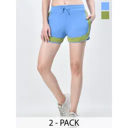 BAESD Pack Of 2 Women Regular Fit Hot Pants Shorts-picture-10