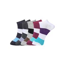 BAESD Pack of 5 Ankle-Length Striped Socks-picture-41