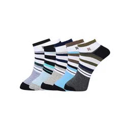 BAESD  Pack Of 5 Patterned Cotton Ankle-Length Socks-picture-30