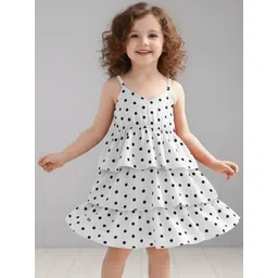 BAESD Polka Dot Print Fit & Flare Dress-picture-42