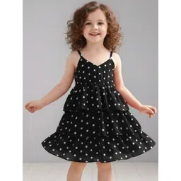 BAESD Polka Dot Print Fit & Flare Dress-picture-15