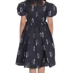 BAESD Print Cold-Shoulder Fit & Flare Dress-picture-29