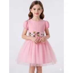 BAESD Puff Sleeve Fit & Flare Dress-picture-33