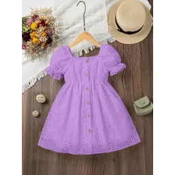 BAESD Puff Sleeve Fit & Flare Dress-picture-33