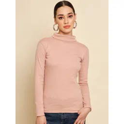 BAESD Ribbed Turtle Neck Cotton Pullover-picture-39