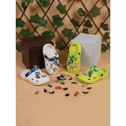 BAESD Set Of 2 Tattoo Printed Clogs-picture-24