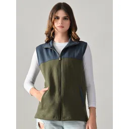 BAESD Stand Collar Sleeveless Lightweight Open Front Jacket-picture-21