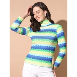BAESD Striped Turtle Neck Pullover-picture-14